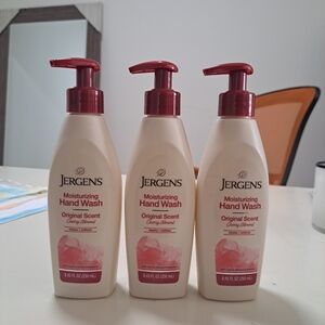 Jergens Cherry Almond Hand Wash Lot of 3 8.4 oz bottles